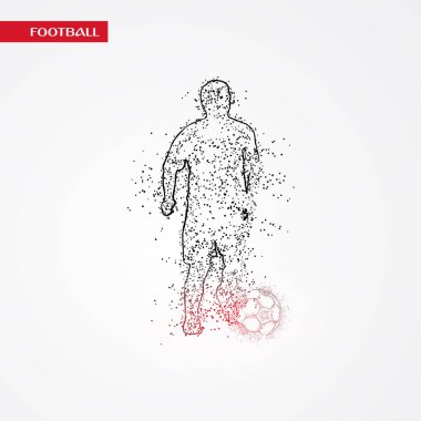 futbol logosu tasarım vektörü