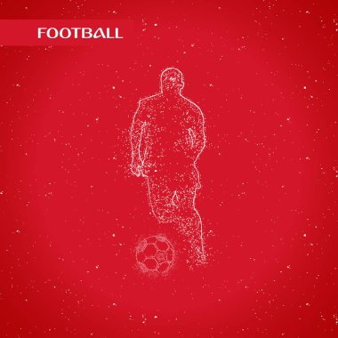 futbol logosu tasarım vektörü