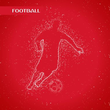 futbol logosu tasarım vektörü