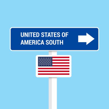 Amerika Birleşik Devletleri Güney trafik işaretleri tasarlamak vektör kurulu