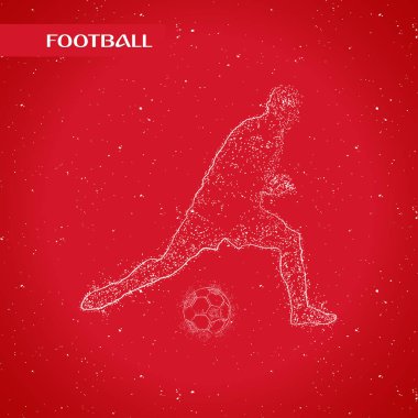 futbol logosu tasarım vektörü