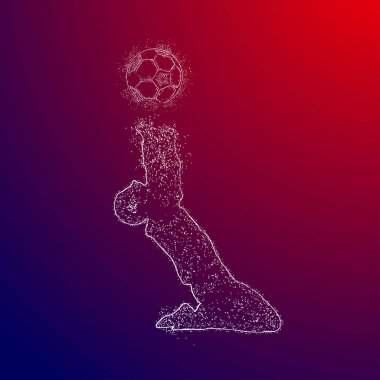 futbol logosu tasarım vektörü 