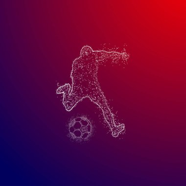 futbol logosu tasarım vektörü 