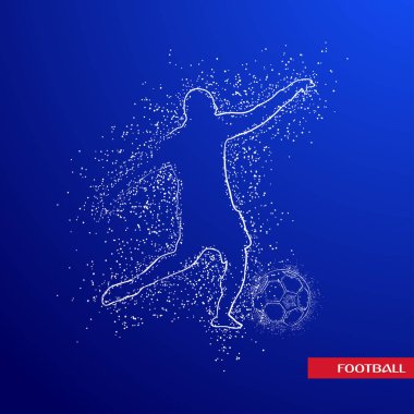 futbol logosu tasarım vektörü