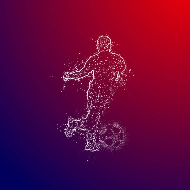 futbol logosu tasarım vektörü