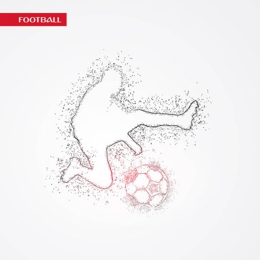 futbol logosu tasarım vektörü 