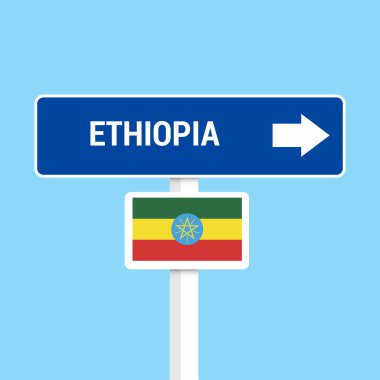 Etiyopya trafik işaretleri tasarlamak vektör kurulu 