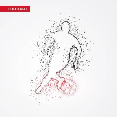 futbol logosu tasarım vektörü