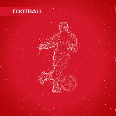 futbol logosu tasarım vektörü