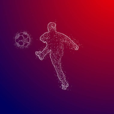 futbol logosu tasarım vektörü