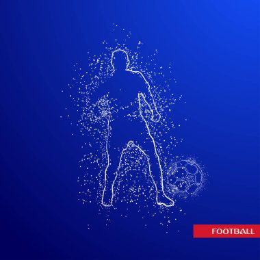 futbol logosu tasarım vektörü 