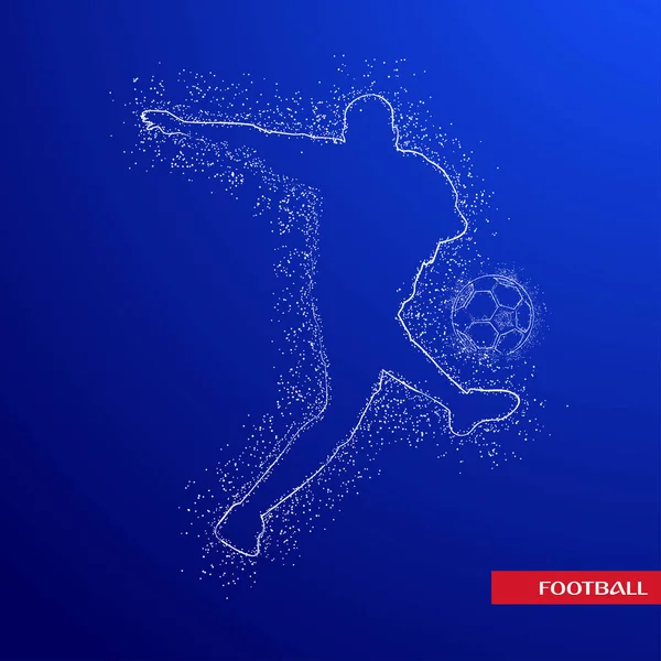 futbol logosu tasarım vektörü