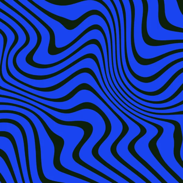 Абстрактный Дизайн Фона Черно Синими Цветами — стоковый вектор