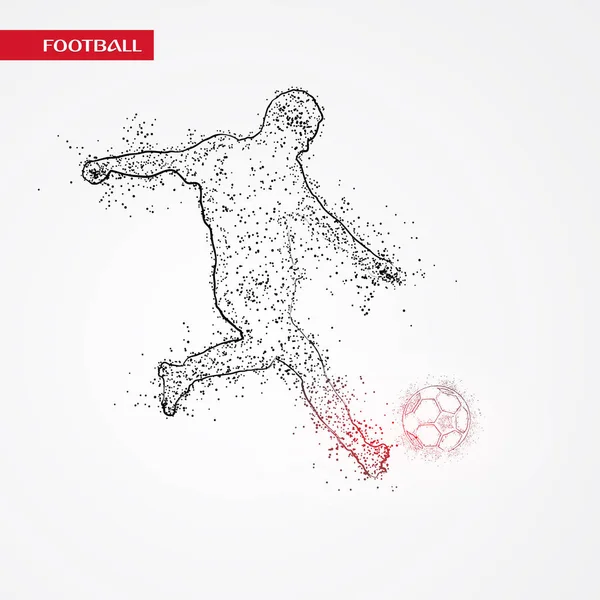 Futbol beyaz arka plan üzerinde renkli logo tasarımı