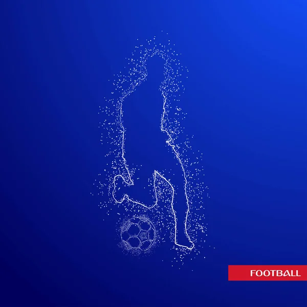futbol logosu tasarım vektörü