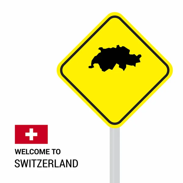 Швейцарія Трафіку Ознаки Настільні Дизайн Вектор — стоковий вектор