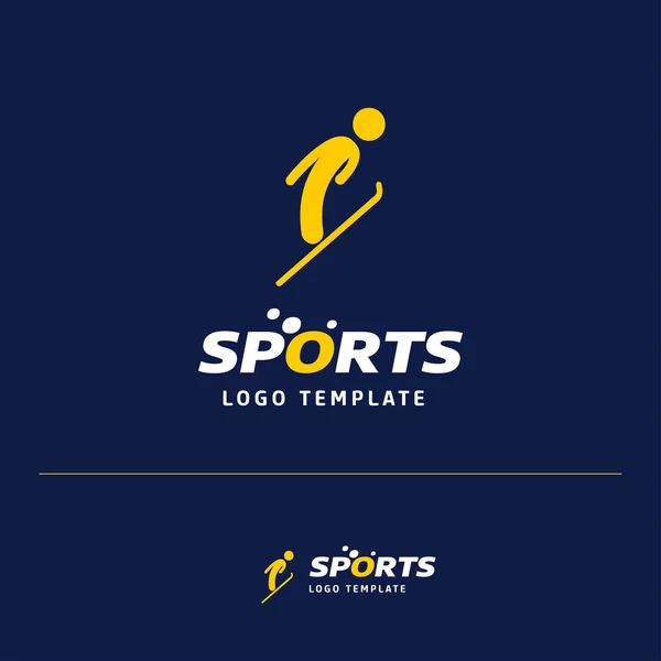 Vektorillustration Visitkort Design Med Sport Logotyp Och Tema — Stock vektor