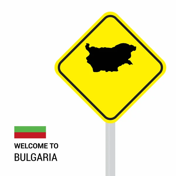Bulgaria Señales Tráfico Tablero Diseño Vector — Vector de stock