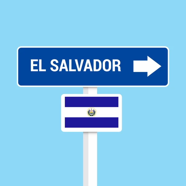 Salvador Señales Tráfico Diseño Del Tablero Vector — Vector de stock