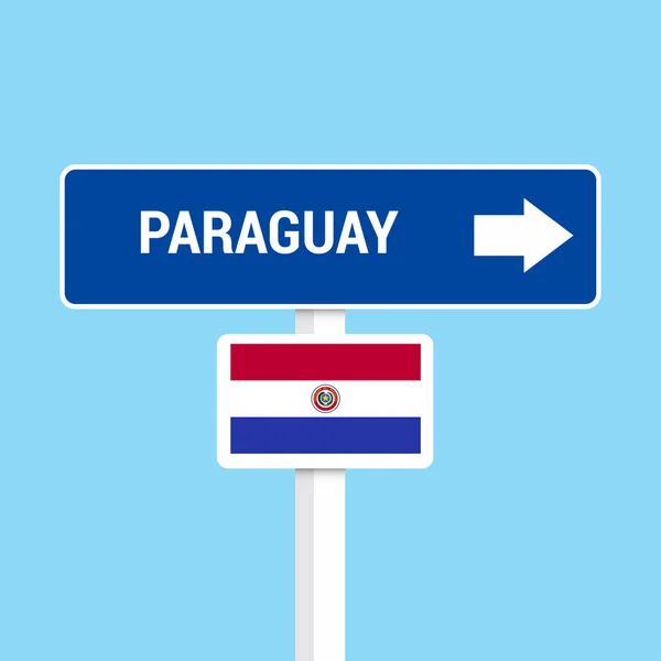 Paraguay Dopravní Značení Desky Design Vektor — Stockový vektor