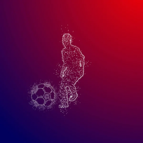 Futebol Logotipo Design Vector — Vetor de Stock