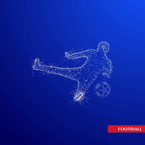 Logo Football Design Vecteur — Image vectorielle