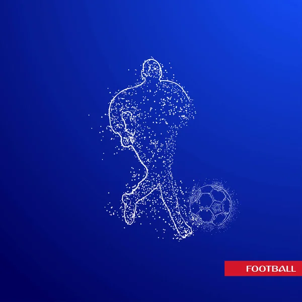 futbol logosu tasarım vektörü