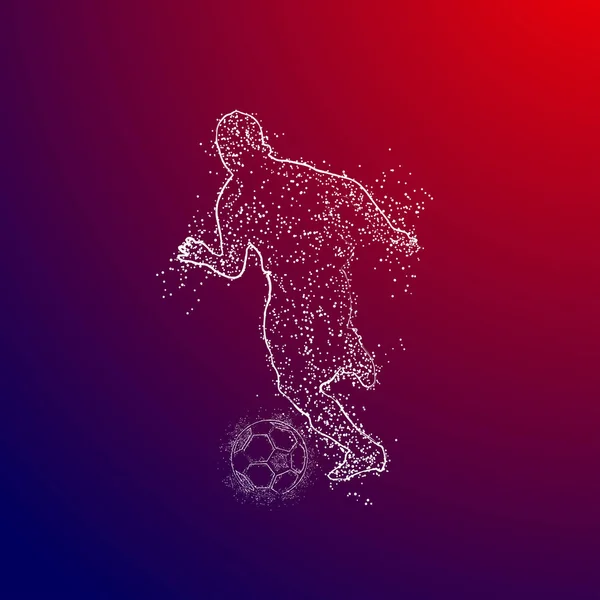 Logo Football Design Vecteur — Image vectorielle