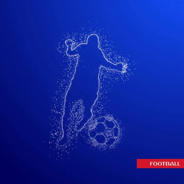 futbol logosu tasarım vektörü