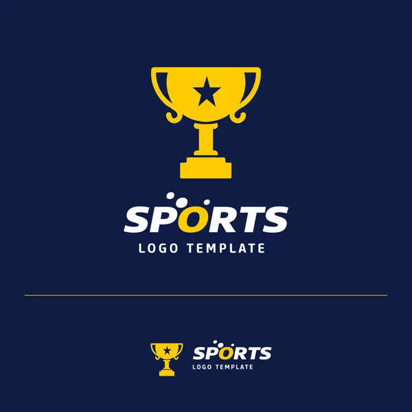 Névjegykártya Design Sport Logo Kék Téma Vector — Stock Vector