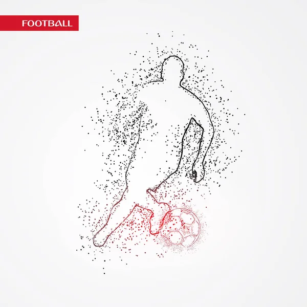 futbol logosu tasarım vektörü