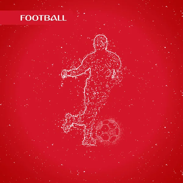 futbol logosu tasarım vektörü