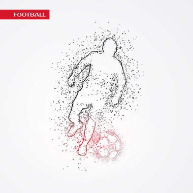 futbol logosu tasarım vektörü 