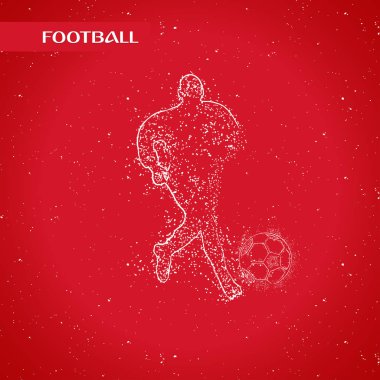 futbol logosu tasarım vektörü