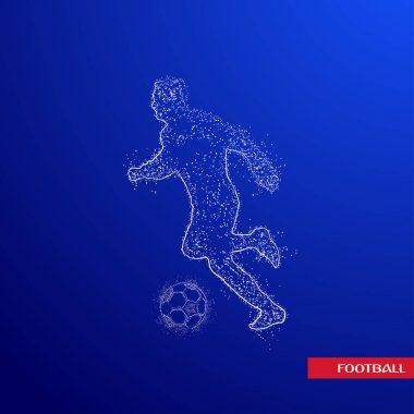 futbol logosu tasarım vektörü