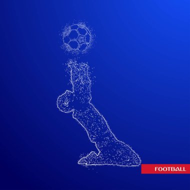 futbol logosu tasarım vektörü