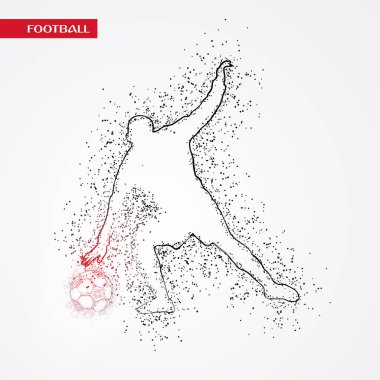 futbol logosu tasarım vektörü