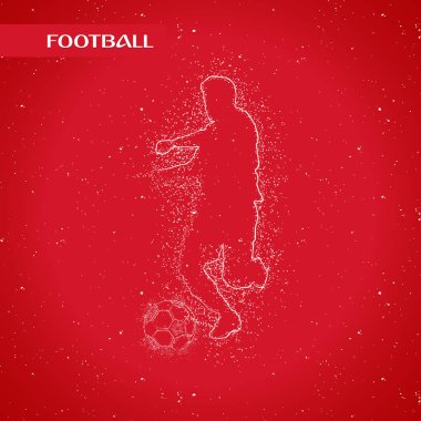 futbol logosu tasarım vektörü