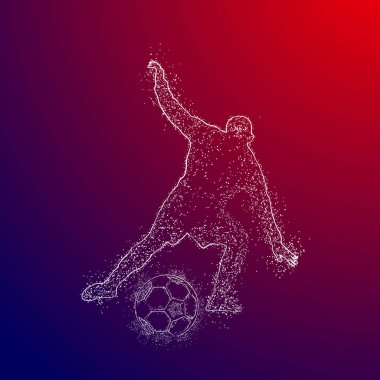 futbol logosu tasarım vektörü