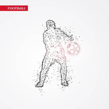 futbol logosu tasarım vektörü