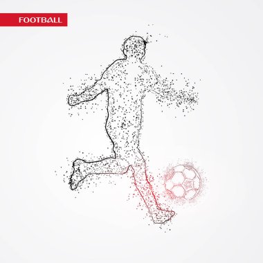 futbol logosu tasarım vektörü