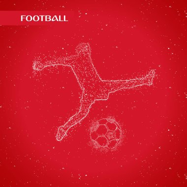 futbol logosu tasarım vektörü 