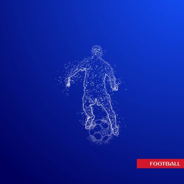 futbol logosu tasarım vektörü