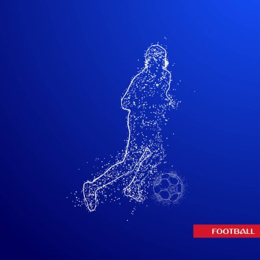 futbol logosu tasarım vektörü 