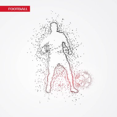 futbol logosu tasarım vektörü