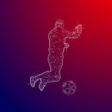 futbol logosu tasarım vektörü