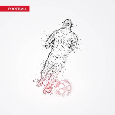 futbol logosu tasarım vektörü