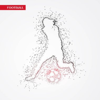 futbol logosu tasarım vektörü