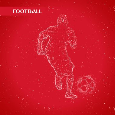 futbol logosu tasarım vektörü