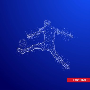 futbol logosu tasarım vektörü